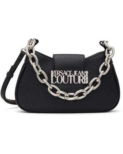 versace jeans couture black hardware bag|Versace Jeans Couture online shop.